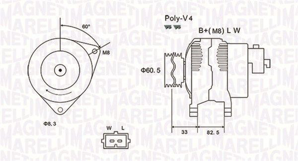 063731317010 Magneti Marelli Авто генератор